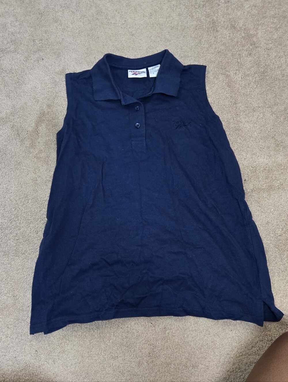 Vintage 90s Reebok Navy Tennis Polo